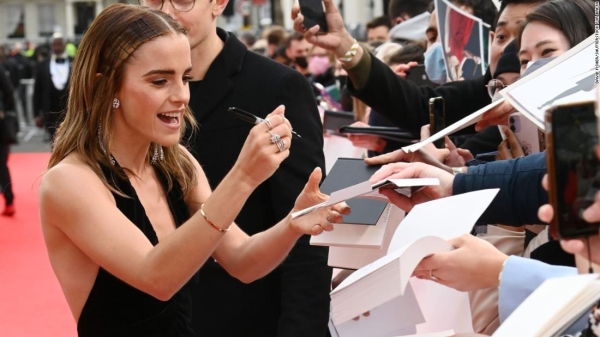 Emma Watson attended BAFTA Awards 2022 ceremony in London.